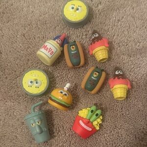 SpongeBob SquarePants Colorful Mini Figurine Set of 10